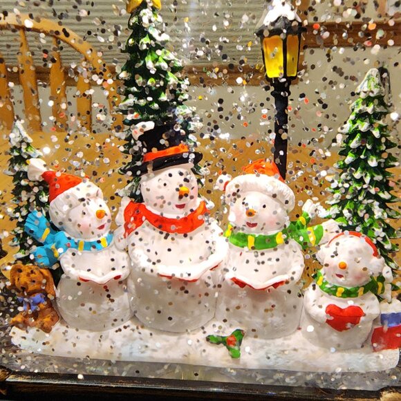 ALDI Merry Moments Snowman LED Swirling Glitter Lantern Same  NWT Merry Makers LED Glitter Snowman Scene Lantern